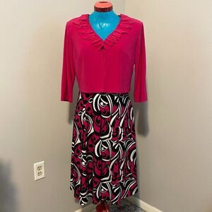 Julian Taylor Two Piece Boho Dress and Cardigan Womens Size 10P